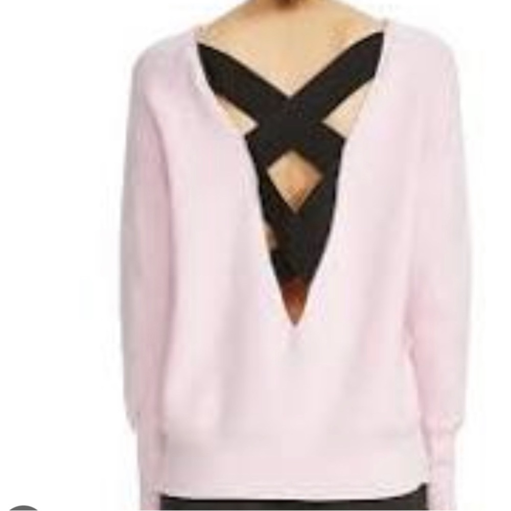 MAJE Moon Criss Cross Sweater in a M/L